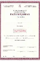 Kvalifikacijos pažymėjimas