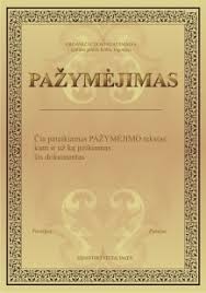 Spaudos pažymėjimas