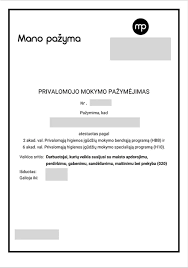 Higienos pažymėjimas